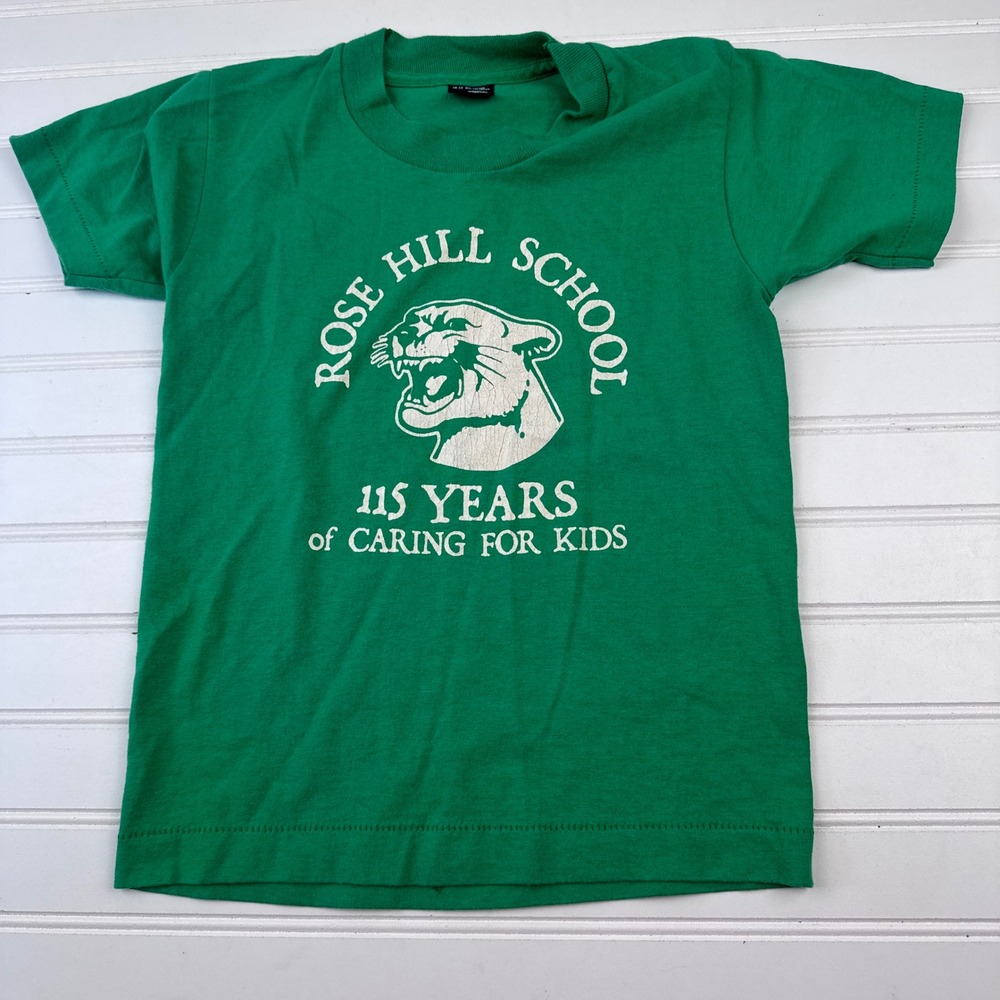 Vintage Screen Stars Best Youth 10-12 Single Stitch Tshirt USA Rose Hill School